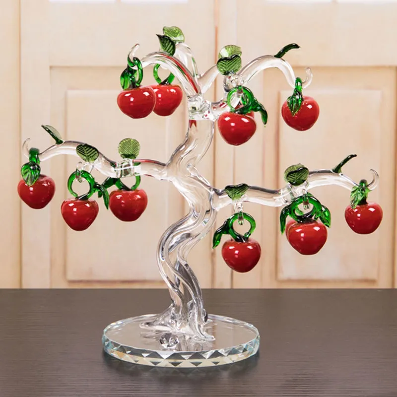 Glass-Crystal-Cherry-Tree-Figurines-Crafts-Fengshui-Ornament-Home-Decor-Christmas-New-Year-Gifts-Souvenirs-Decor