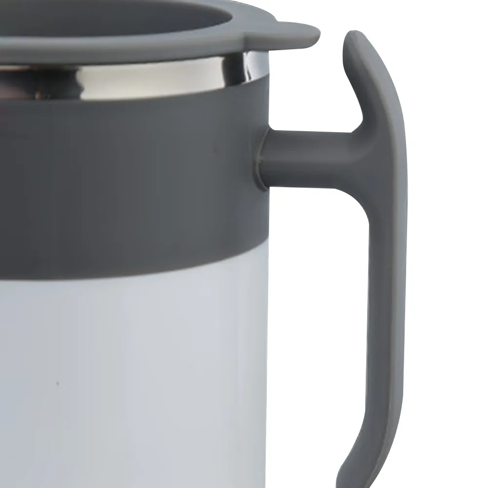 350ML Mug Stainless Steel Silicone Automatic Self-Stirring Coffee Mixing Cup