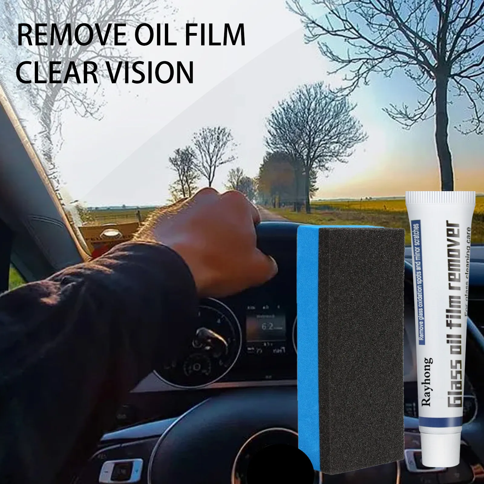 20ml Auto Car Glass Polishing Degreaser Cleaner Oljefilm Rengör polsk pasta för badrumsfönster glas vindruta vindruta