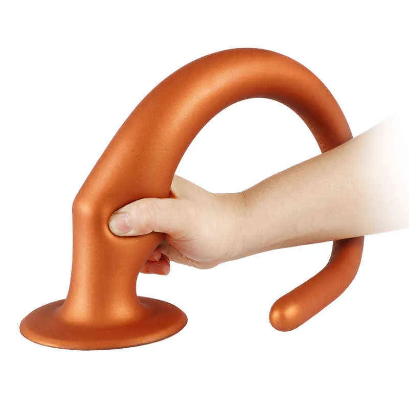 NXY DILDOS ANAL Zabawki 65 cm Super Długie Zabawna Wtyczka Tail Mężczyzna I Kobiet Masturbacja Urządzenie Ciecz Silicone W Głębokie Backyard Dorosłych Produkty 0225