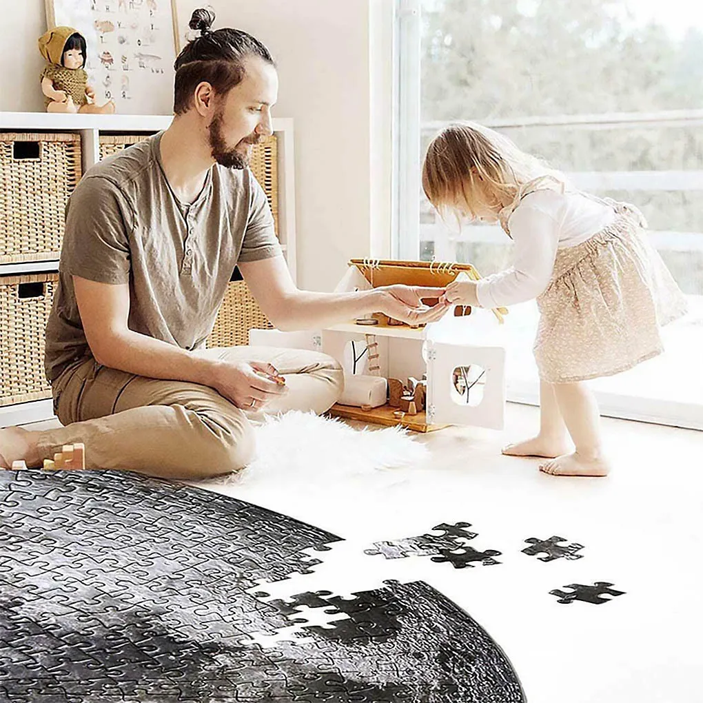 SET 화려한 무지개 둥근 기하학적 PO 퍼즐 종이 성인 어린이 DIY 직소 퍼즐 교육 감소 스트레스 장난감 20129104249