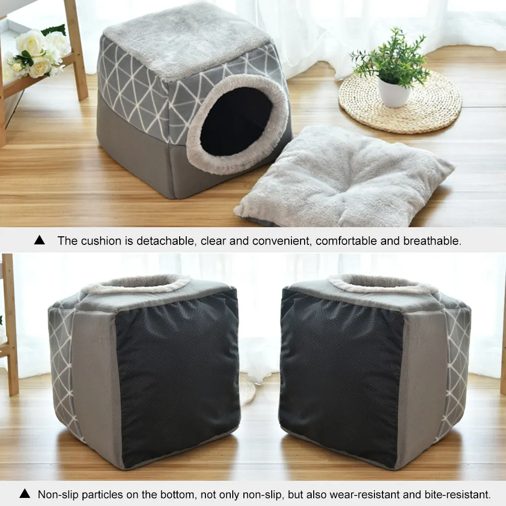 Portable Pet Barrante Cão Casa Octogonal Gaiola para Cat Barraca Playpen Cachorrinho Kennel Fácil Operação Cerca Ao Ar Livre Cães Grandes Casa 201130