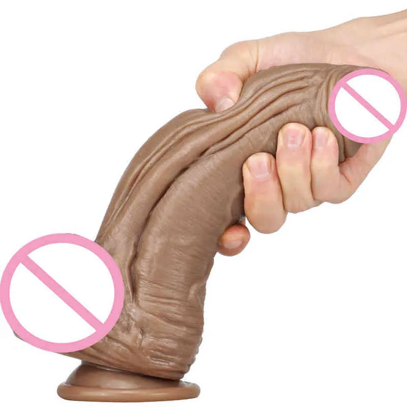 Nxy dildos anais brinquedos ruba grande garanhão sílica sílica gel real muscle muscle simulou pênis feminino masturbação diversão adulto produtos 0225