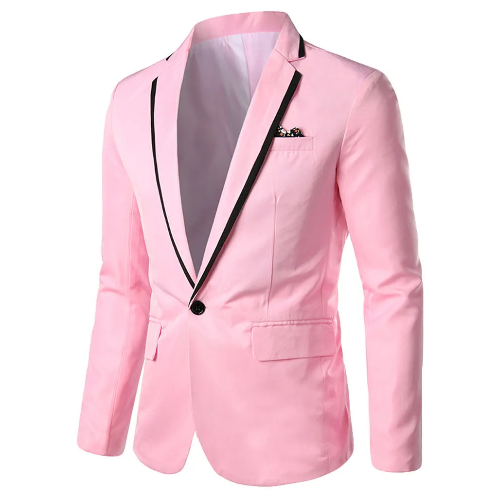 Blazer Masculino Homme Slim Fit For Men 2020 Stylish Casual Solid Blazer Business Wedding Party Outwear Coat Suit Tops erkek #7 LJ201103