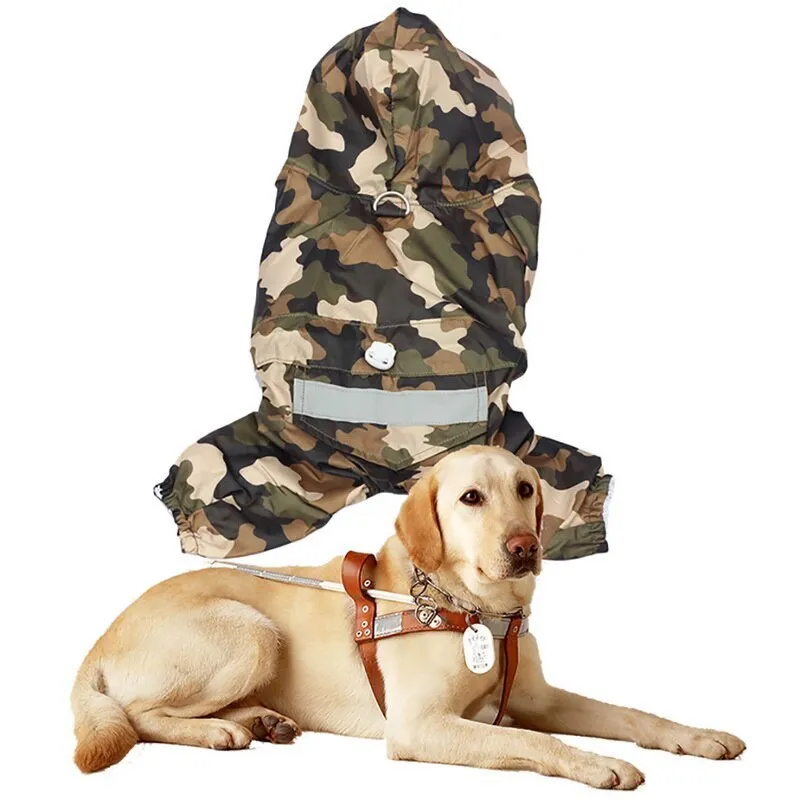 Pet Dog Rain Coat Clothes Puppy Casual Raincoat Waterproof Jacket Costumes XSXXL Supplies Drop #15 Y200917