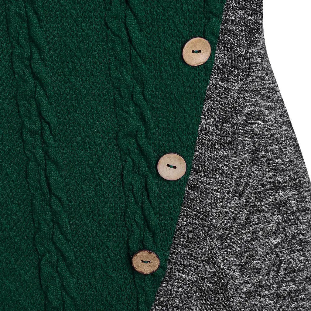 Стильный бар плюс размер 5XL зимних асимметричных кнопок топы туника свитер женщины теплые с длинным рукавом вязаные свитера пуловер джемпер Y200722