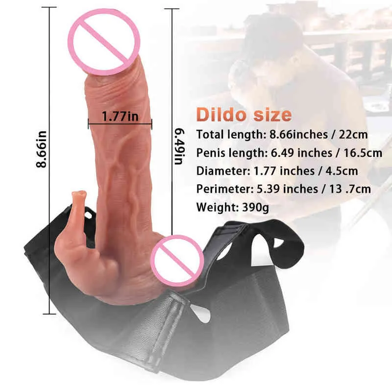 NXY Dildos Analspielzeug Elefant Frauen tragen Silikon Fake Penis Les Lala t Masturbation Ehemann und Ehefrau Erwachsene Spaßprodukte 0225