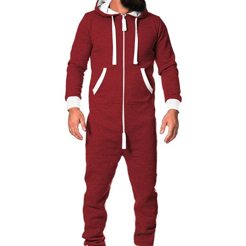 2020 Volwassenen Unisex Pyjama Heren Vrouwen Katoenen Pyjama Nachtkleding Hansop Rood Blauw Pyjama Mannelijke Nieuwe LJ201113