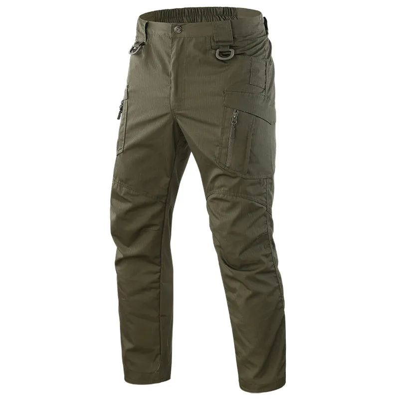 IX9 Hombres Tácticos Multi Bolsillos Cargo Otoño Militar Combate Pantalones Casual Algodón SWAT Baggy Pantalones S-5XL 201221