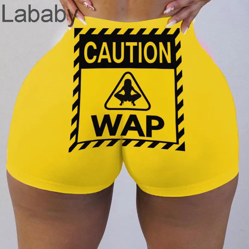 Frauen kurze Hosen sexy schlanke enge personalisierte Muster gedruckte Yogahose Ladies Knickers Verschlusspotenkosthöhe neue 20219974683