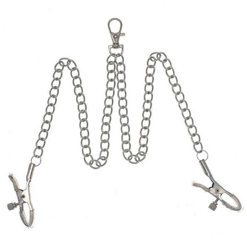 NXY Sex Pump Speelgoed Sleutel Clip Chain Tepel Klemmen Clit Pincher op Bondage Boob Clitoris Klem S Volwassene voor Vrouw 1221