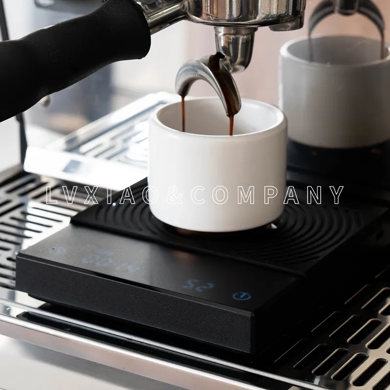 TimeMore B22 Ny version Black Mirror Basic Coffee Scale Kitchen Scales With Auto Timing för både espresso och häll över digitala 2264s