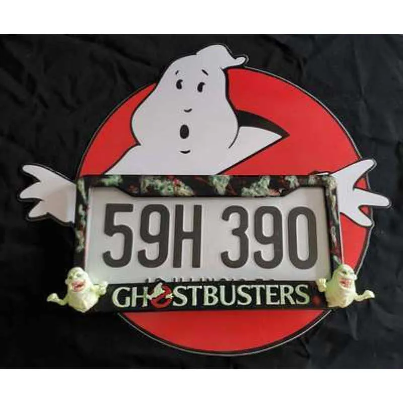 35*23cm Halloween Car License Plate Frame Iron Halloween Personalized Michael Myers For Cars SUV Trucks