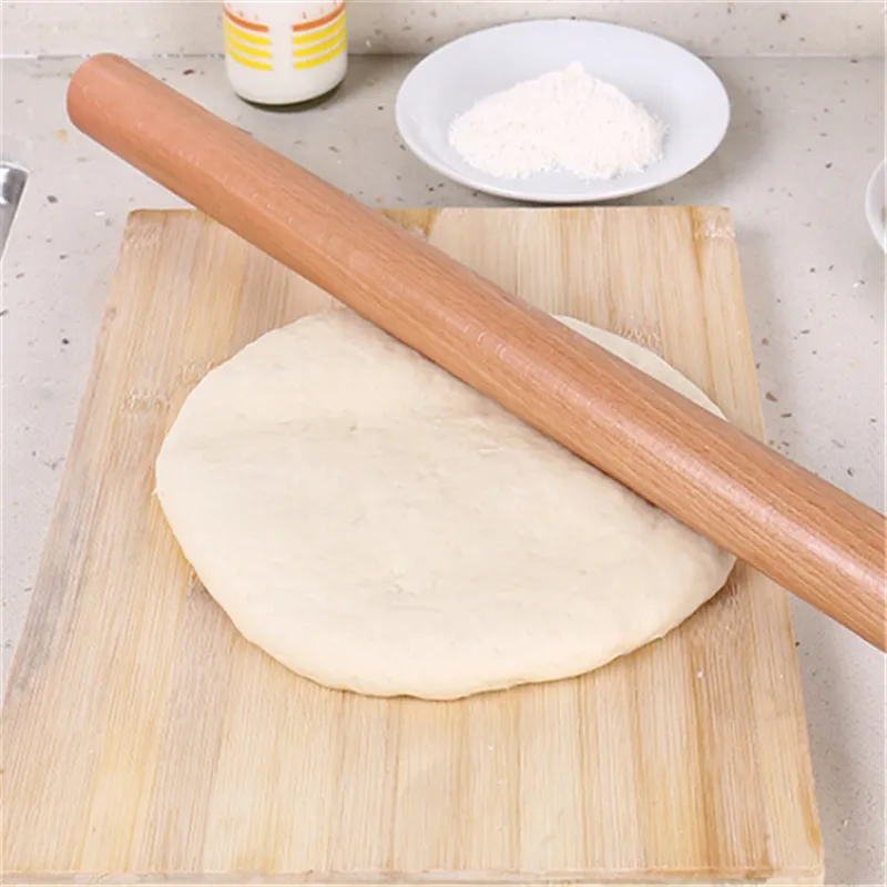 Rouleau à pâtisserie en bois de cuisine, 2 tailles, outils de cuisine, accessoires de cuisson, artisanat, décoration de gâteau Fondant, rouleau de pâte