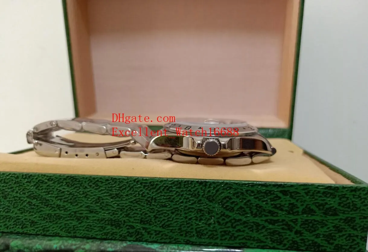 BP Factory Montres-bracelets Coffret cadeau Vintage 40 mm 16570 Acier inoxydable Cadran blanc Asie 2813 Mouvement Automatique Montres pour hommes278S
