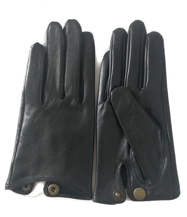 Women's Natural Sheepskin Leather Gloves Female Genuine Leather Motorcycle Driving Gloves R760 201020212W