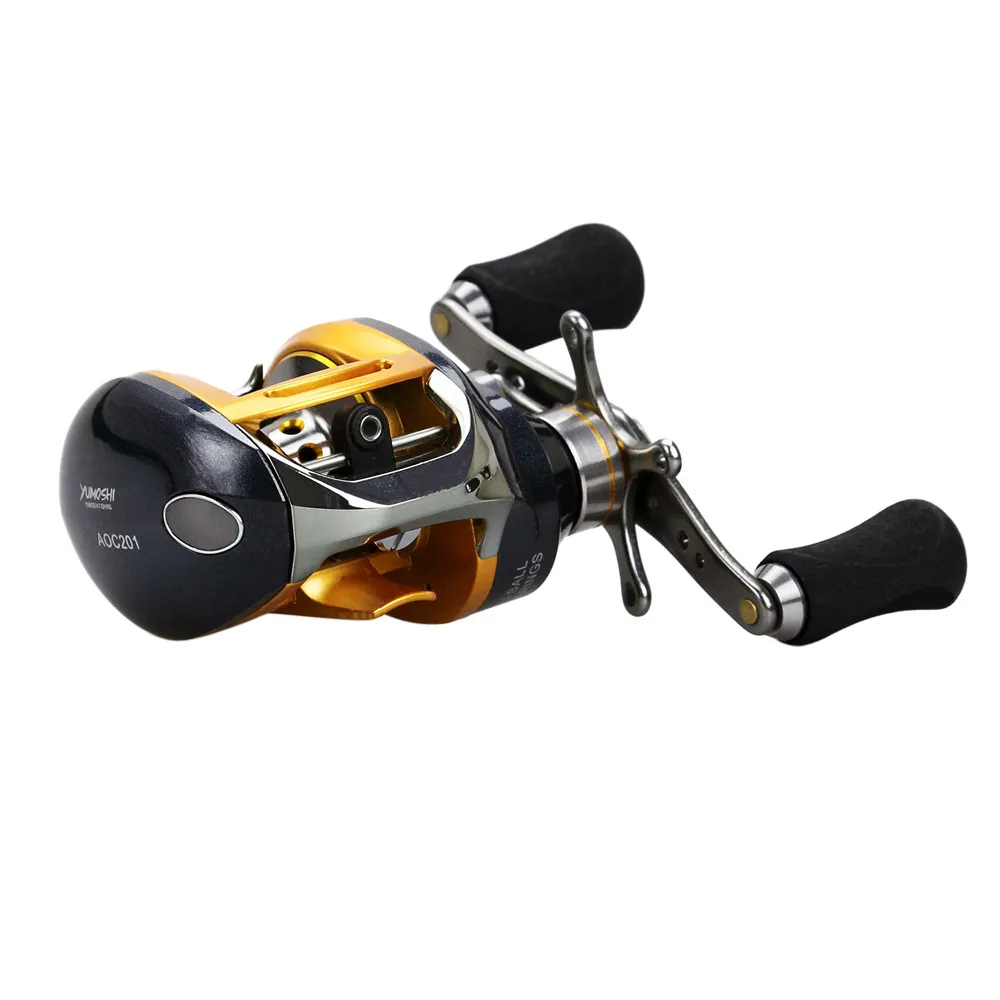 Baitcasting Reel Dual Brake System Full Metal Water Drop Wheel Fishings ReelRoad Asian Round Road Gun Handle Fishing Reels