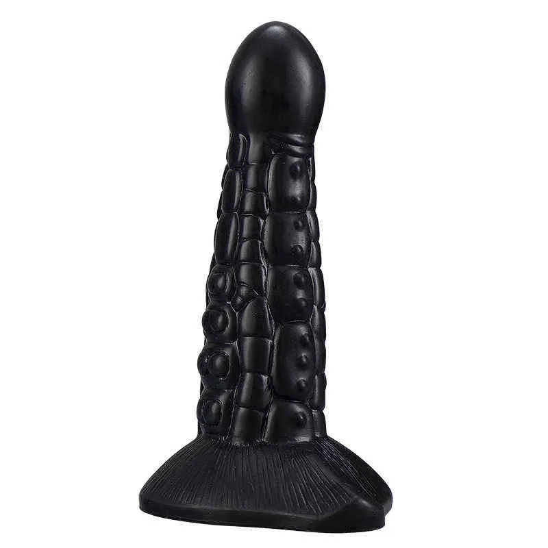 NXY Dildos Anal Brinquedos Artificial Balsam Pêra Divertido Backyard Plug para Homens e Mulheres Masturbação Dispositivo Soft Silicone Expansão Falso Penis Adulto Sexo 0225