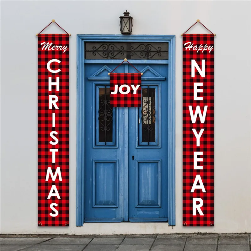 Ornamenti natalizi Snowman Santa Claus Banner Merry Christmas Decorations for Home Decor Happy New Year 2021 Navidad Regalo di Natale 201128