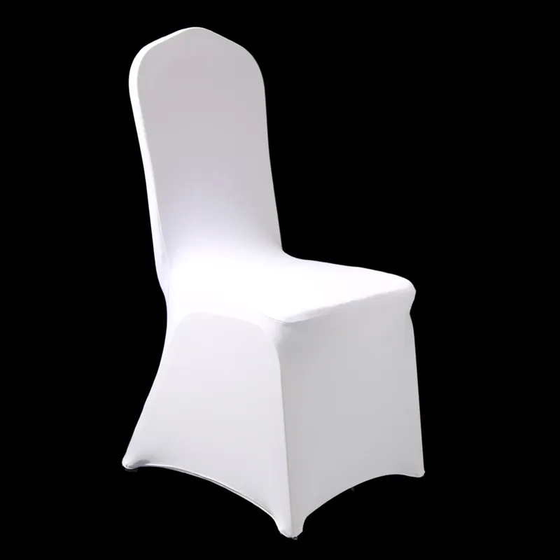 Stretch Elastic Universal White Spandex Wedding Chair Covers for Weddings Party Banquet el Polyester Fabric T20060280n