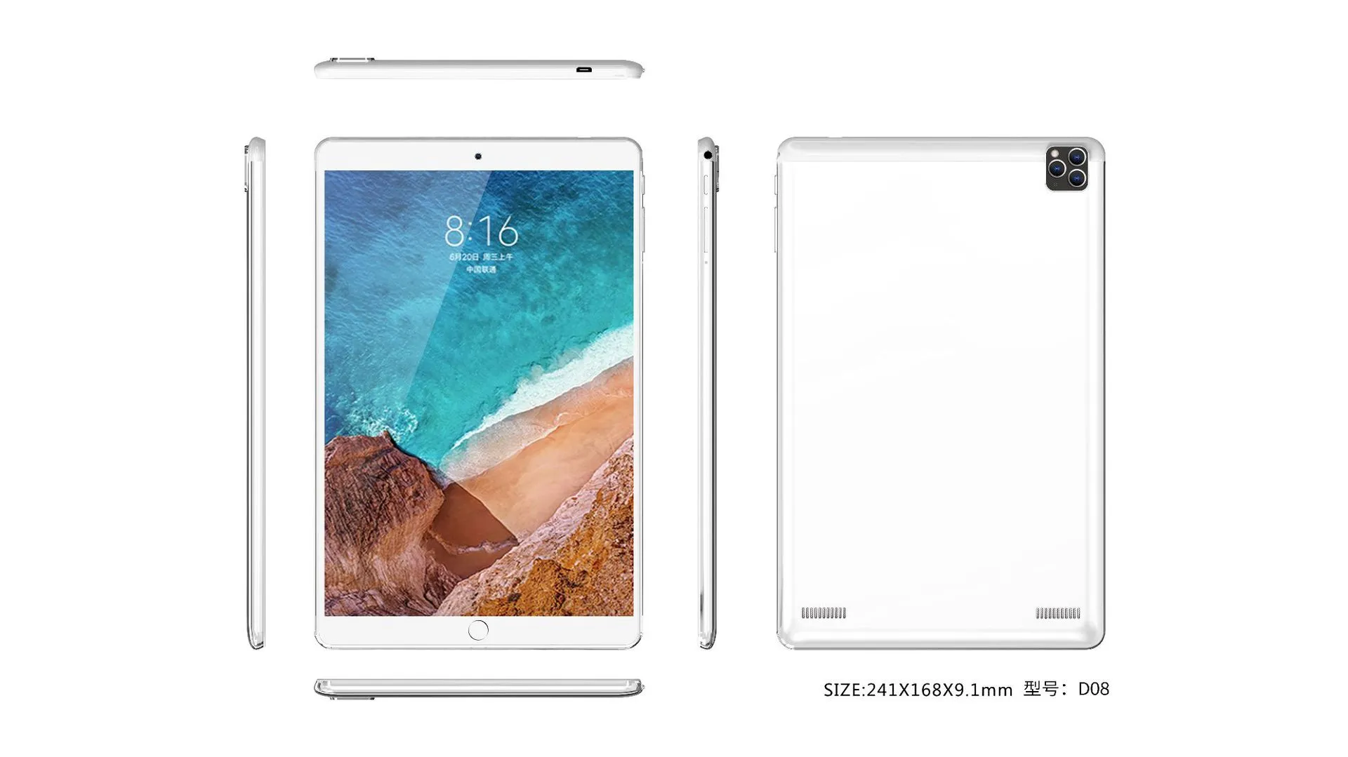 Nuovo nel 2022 Trade transfrontaliere Commercio E-Commercio 8 Tablet PC Commercio all'ingrosso 8 128 Memoria 8 Core Dual Card Dual Standby Bluetooth Android 51 Gree