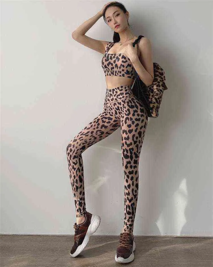 MITAOGIRL Leopard Print Tight Leggings Sports Women Fitness Yoga Pants Stretch Workout trousers Slim Gym Leggings Pant Women H1221