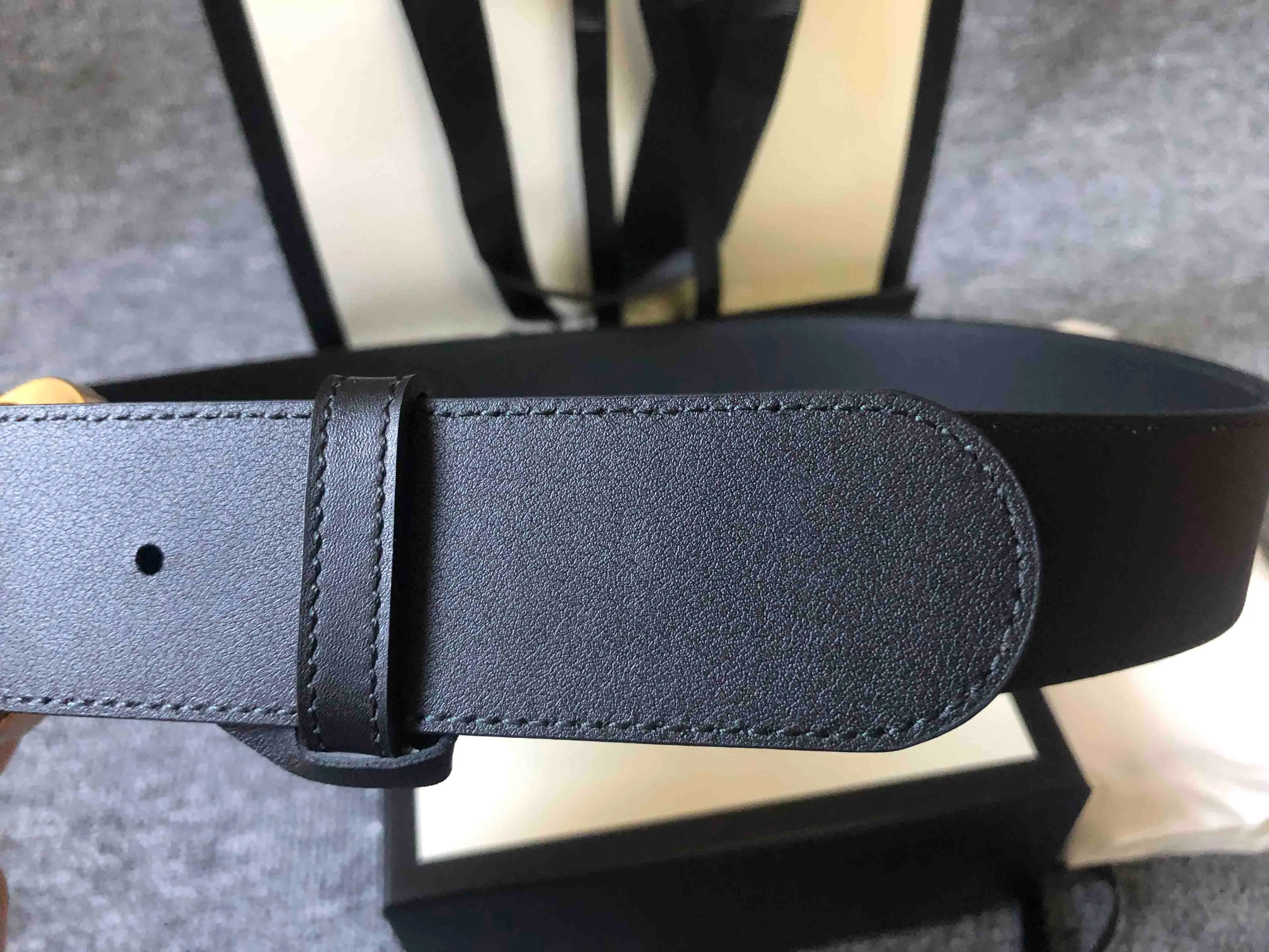 Qualité 4 couleurs 4 largeurs ceinture en cuir véritable femmes avec boîte hommes ceintures classiques femmes or argent boucle ceintures shipp281R