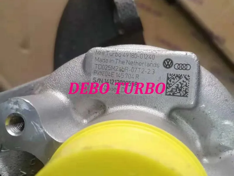 جديد حقيقي TD025 49180-01240 01270 01275 04E145704R Turbo Turbocharger ل Golf 7 Audi A3 CMBA CPVA CXSA CXSB CZCA 1.4TSI 92KW