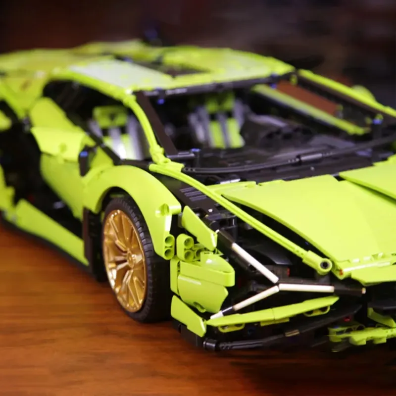 81996 Bouwblok Creator City Racing Car Green Supercar bakstenen onderwijs speelgoed compatibel 42115
