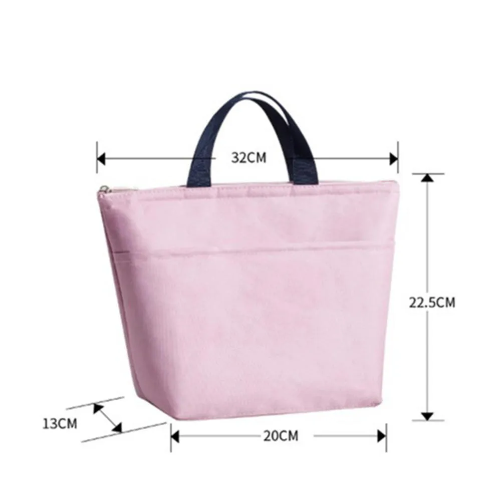 Nuova borsa da pranzo Oxford impermeabile Borsa da picnic ispessita Borsa da donna bambini Comoda scatola da pranzo Tote Borse alimenti C0125