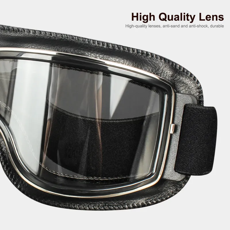 Men Retro Motorcycle Glasses Steampunk Windproof Dirt Bike Goggles Women AntiDust Scooter Motocross Ski Snowmobile Snowboard 22029426320