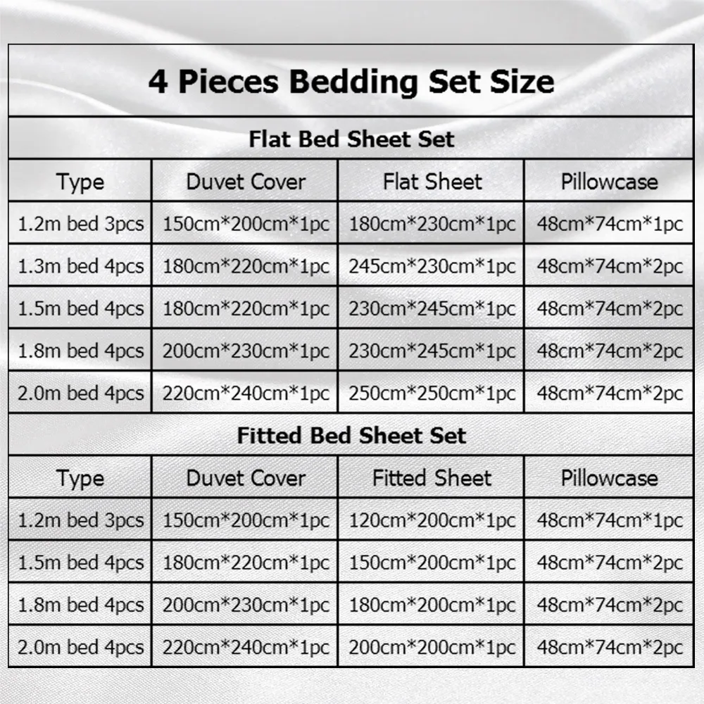 4 stks Luxe Zijden Beddengoed Set Satijn Queen King Size Bed Set Dekbed Quilt Dekbedovertrek Beddengoed met Kussenslopen en Laken 201102