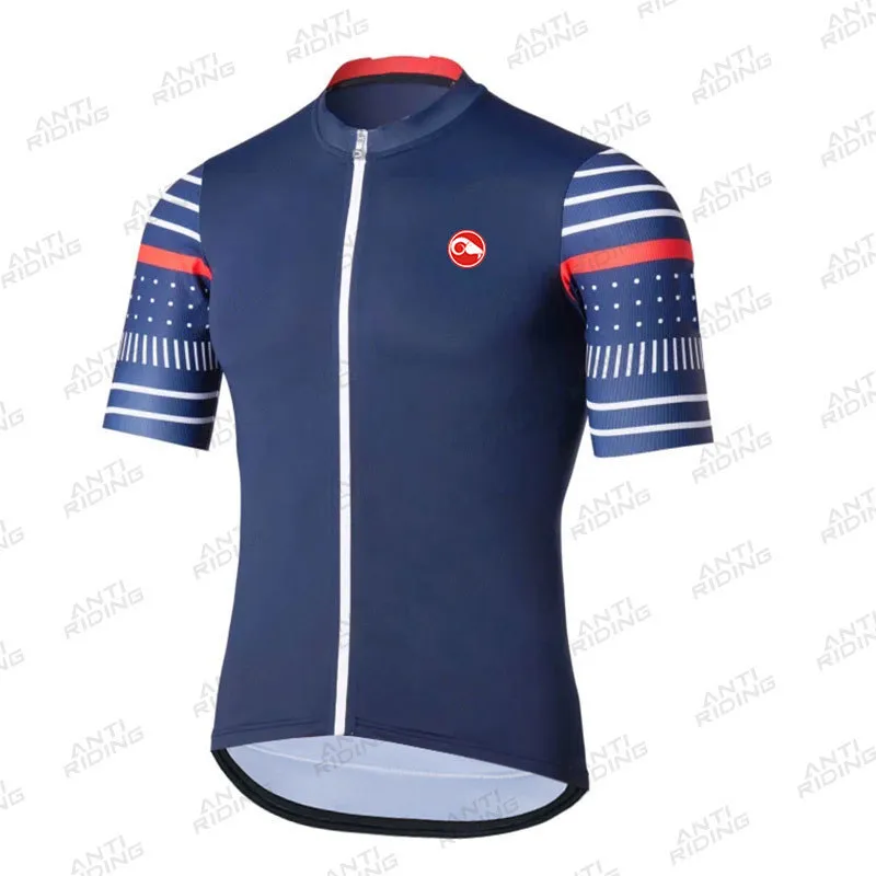 2021 Högkvalitativa män cyklingtröjor Korta ärmcykeltröjor MTB Bicycle Jeresy Cycling Clothing Wear Ropa Maillot Ciclismo 220217