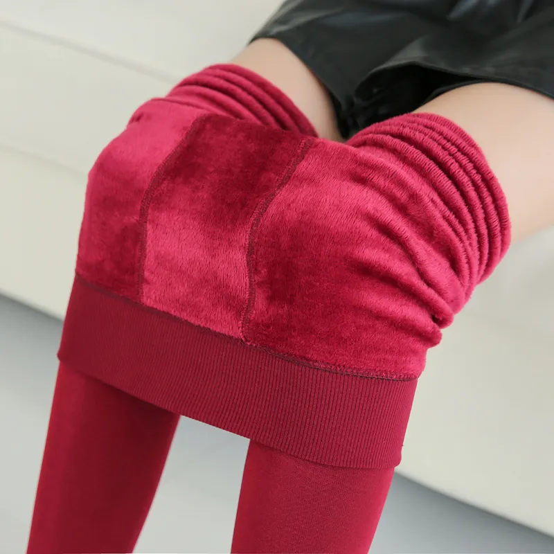 UZZDSS haute qualité 230g automne hiver taille unique leggings doublés polaire pour les femmes Y2003283151769