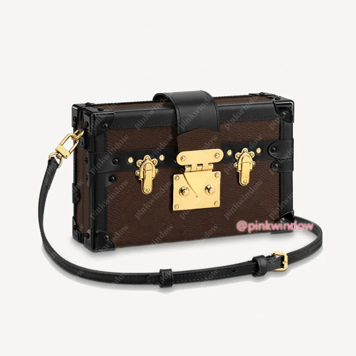 Luxurys Designers Bags Trunk Çanta Omuz Çantaları Crossbody Çanta Çanta Çanta Çanta Kadınlar Gerçek Deri Çantalar Cüzdan Backpack 20112601L