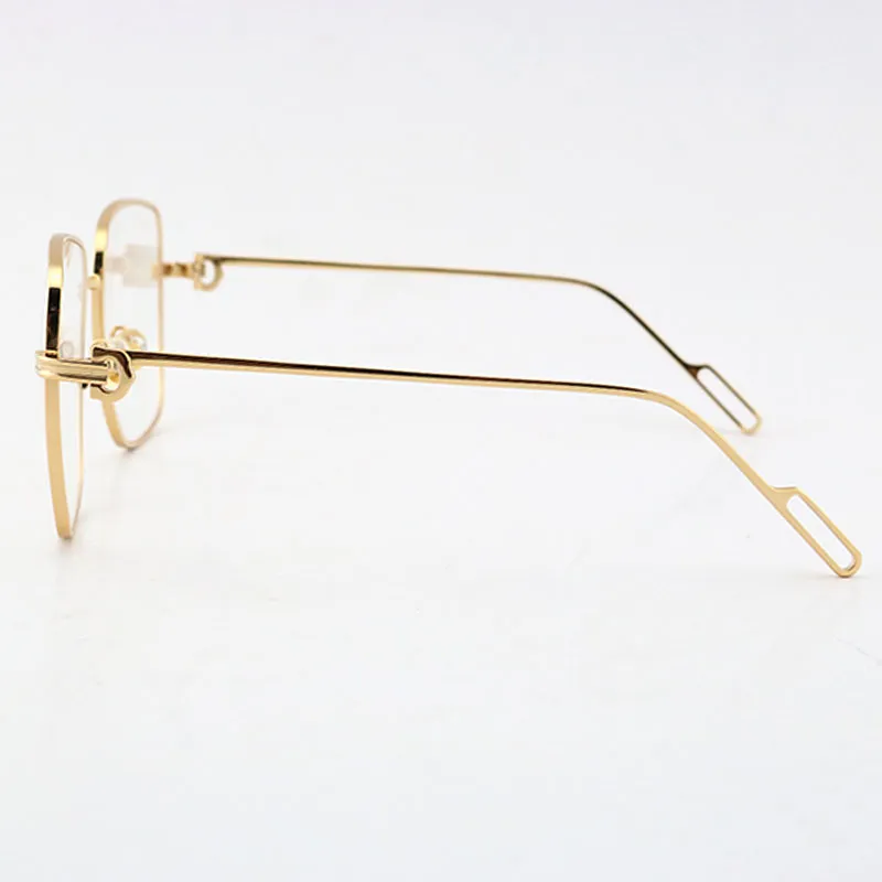 Verkauf von modischen Metall-Sonnenbrillen für Damen, 18 Karat Gold, Vollrahmen-Sonnenbrille, C-Dekoration, männliche und weibliche Brillen, rotbraune Linse, 288 x
