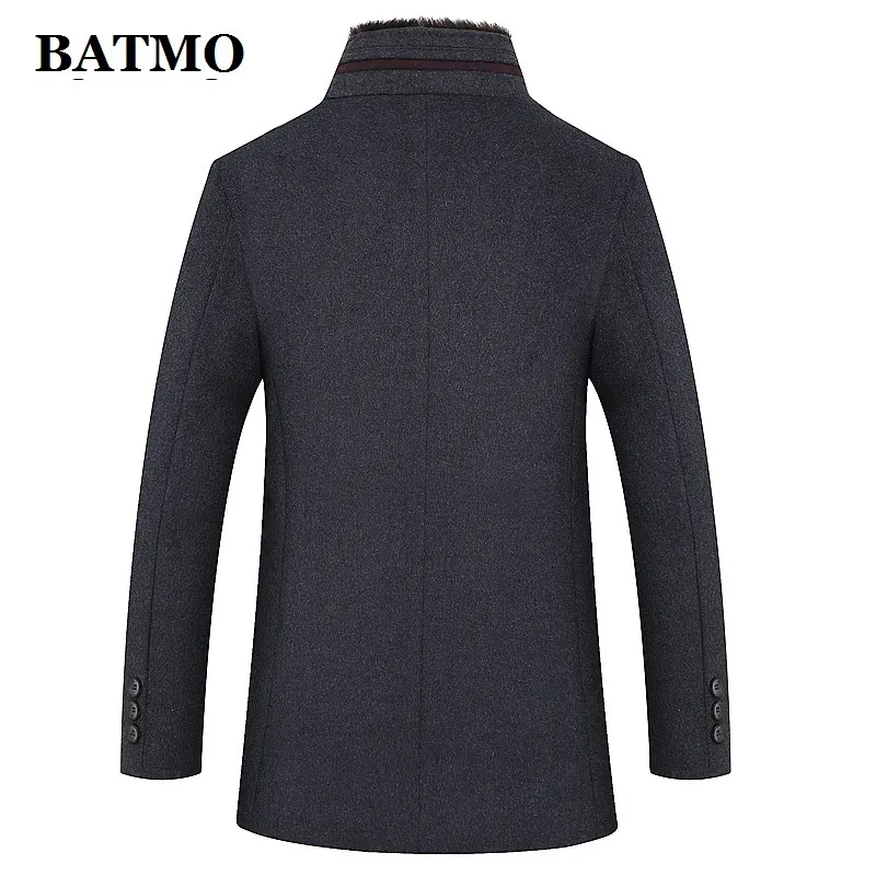 BATMO nouveauté hiver haute qualité laine décontracté trench-coat hommes, vestes en laine épaisse pour hommes plus-taille M-6XL 1658 201120