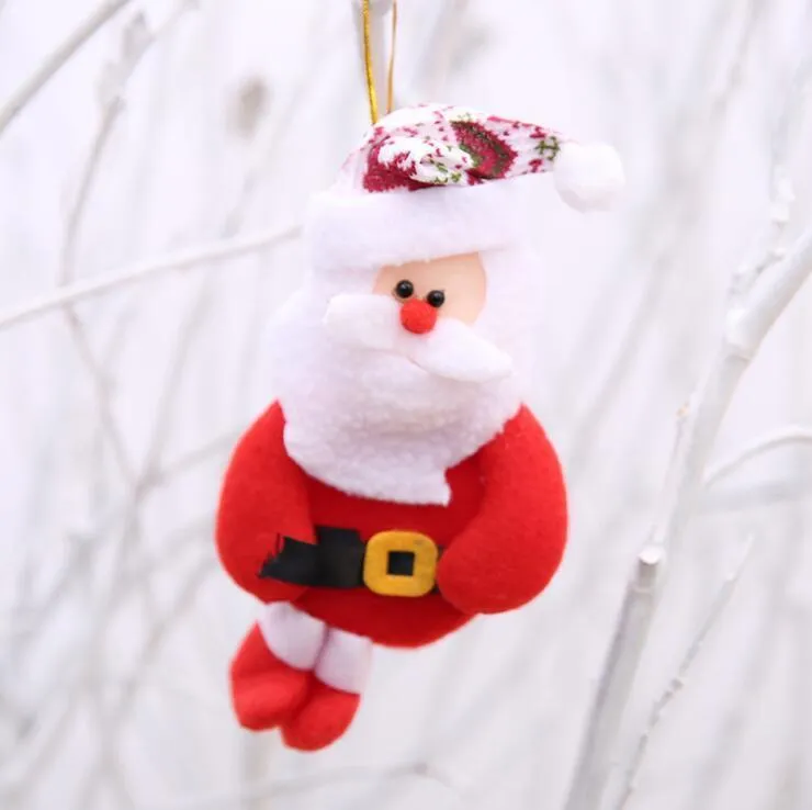 Ornamento da árvore de Natal Pendurando ornamento Papai Noel boneco de neve urso boneca Natal pingente decoração home xmas festa decorações atacado