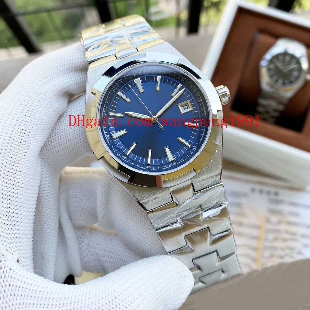 i orologi da uomo 41MM 5500V110A-B481 4500V 110A-B126 quadrante blu orologio meccanico trasparente automatico da uomo orologi da polso311m
