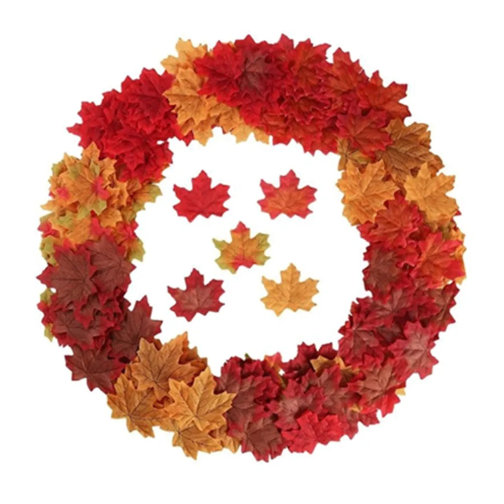 Decorative Flowers Artificial Autumn Leaves Wedding Party Scrapbooking Decor Photo Prop