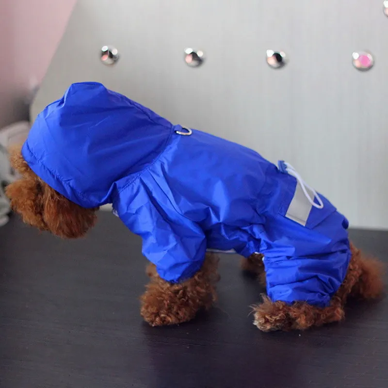 1 stück Hohe Qualität Acryl Hund Regenmantel Reflektierende Wasserdichte Kleidung Für Tag Feste Dünne Jacke Haustier Liefert A Y200917