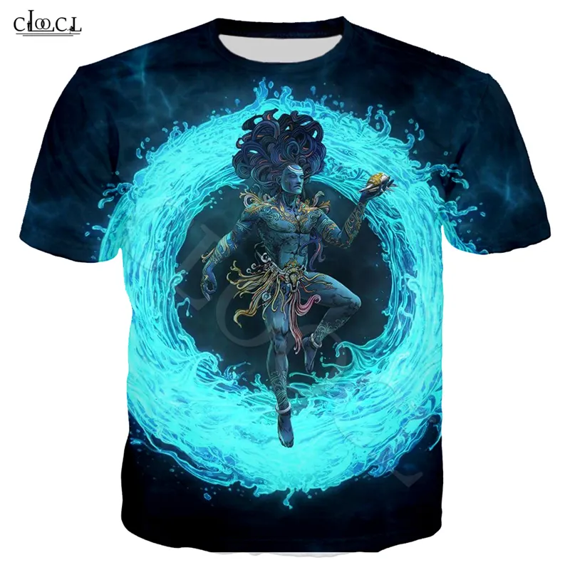 Hindu God Lord Shiva T Shirt Women Men 3D Print Lord Shiva T-shirts Tops Short Sleeve Casual Streetwear Pullovers Drop Shipping 1117