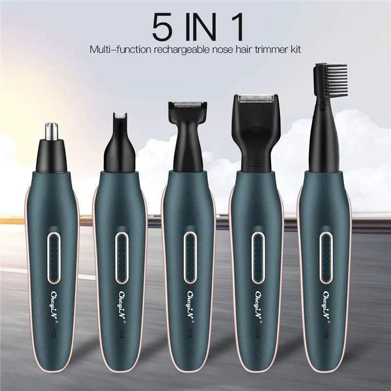 5 in 1 Elektrische neus Haar Trimmer Kit USB Oplaadbare Grooming Set Pro Oor Binnenkanden Wenkbrauw Scheerapparaat 31 220216