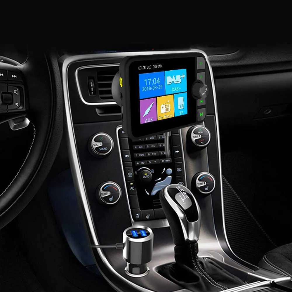 Mini récepteur Radio DAB Bluetooth FM musique Interface AUX voiture lecteur multimédia émetteur DAB Tuner Support TF