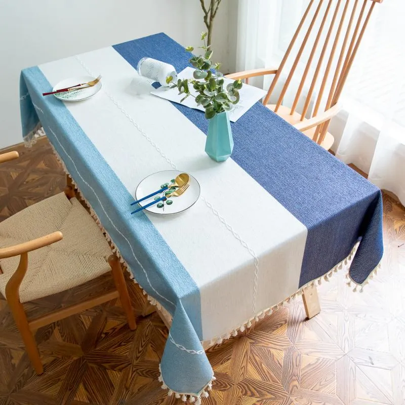 Tovaglia stampata in cotone Nappe Tovaglia Rettangolare Home Kitchen Deco Elegante Tovaglia Matrimonio Evento Festa Tessili la casa
