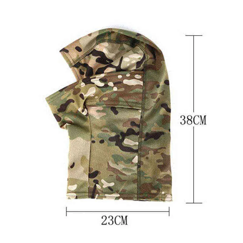 Multicam Taktische Balaclava Militärische Vollgesichtsmaske Schild Abdeckung Radfahren Armee Airsoft Jagd Hut Camouflage Balaclava Schal Y1229