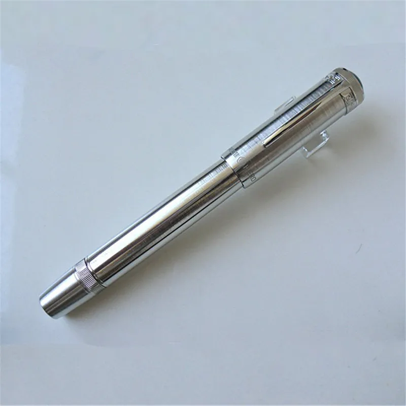 10k guld 0,5 mm nib Hero H718 Fountain Pen Rotary Piston Ink Converter Cover Stationery Office School Supplies Writing Pennor T200115
