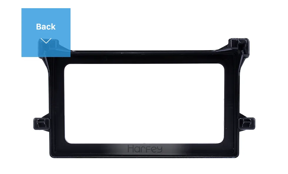 202*102mm Stereo Panel Radio Fascia 2 Din refitting il 2016 Toyota Prius OEM Style Frame Audio Dash Trim installazione