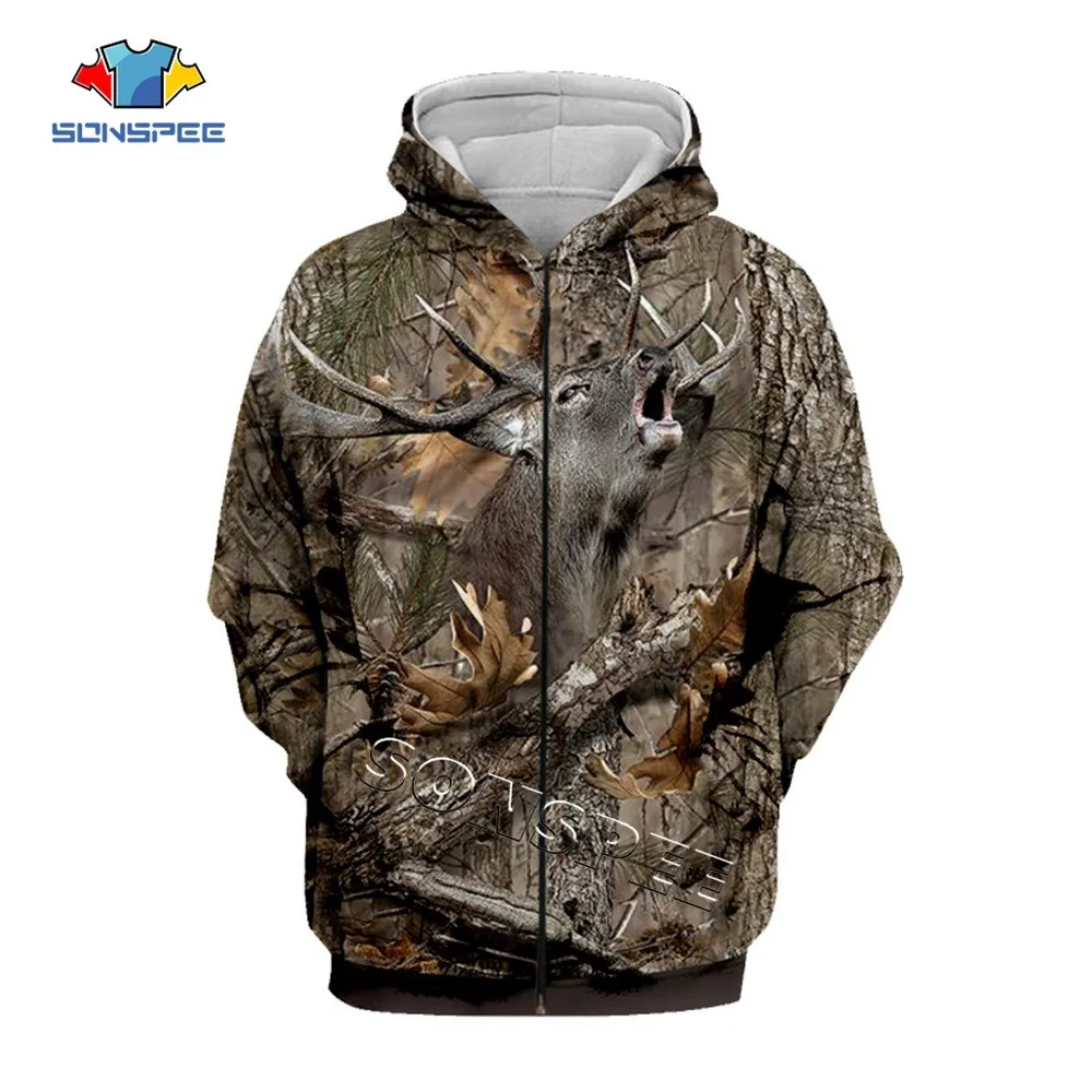 z-New Fashion Streetwear Hip hop Hooded Sweatshirt Long Sleeve Men Women Casual Pullover Camo HUNTING ANIMALS Elk 3D Hoodies Hoody (3)