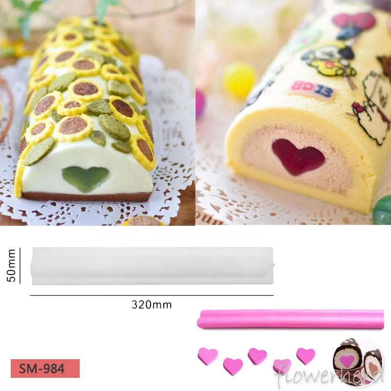 Melt Pour Molds Dolphin Moon Round Strip Sand Silicon Tube Moulds Cake Roll Mold Fondant Molds Handmade Soap Candle Mold T200703269h